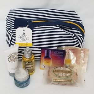 LOccitane Travel Set with canvas cosmetic case